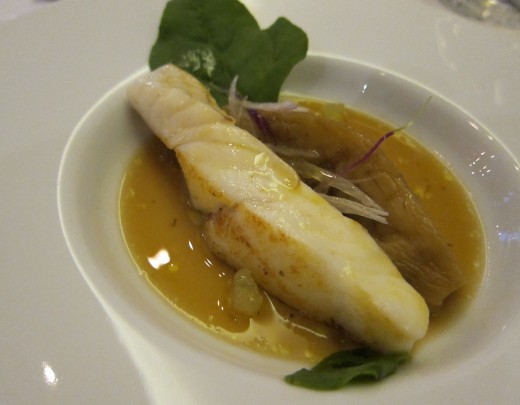 Bigarrade-Cod-with-smoked-eggplant-in-Bonito-broth