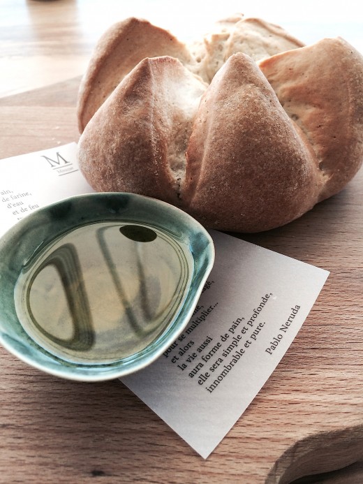 Mirazur - Bread, oil, poem
