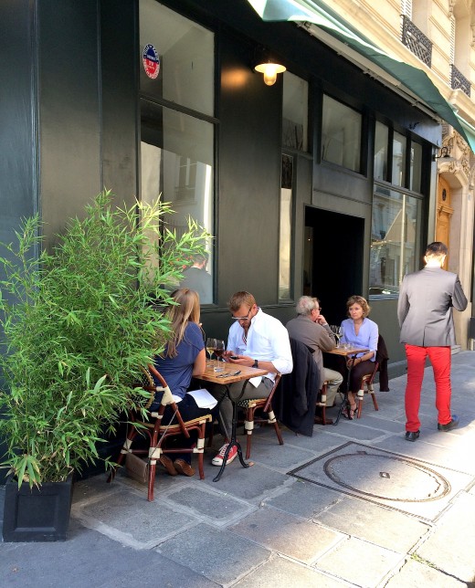 Caillebotte sidewalk tables