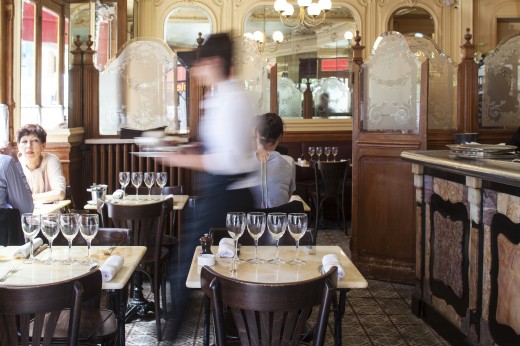 Chardenoux Salle with waiter