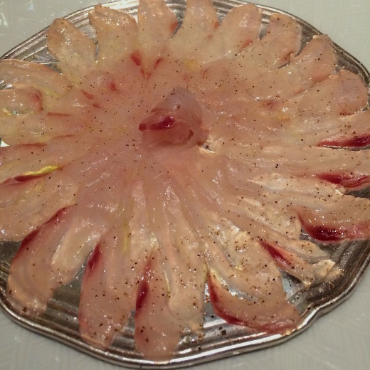 Le Duc - Sea Bass carpaccio