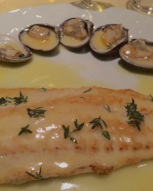 Le Duc - sole w:clams and thyme