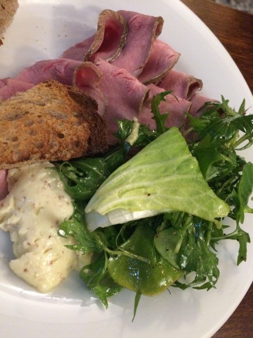 Amaranthe - Tongue with horseradish mayonnaise and salad