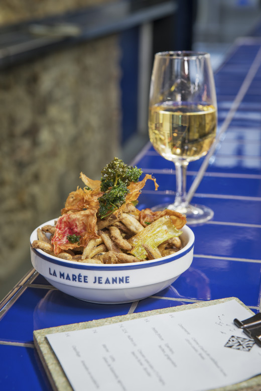 Fried whitebait at La Maree Jeanne