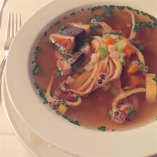 Gasthause Wolf - Beef bouillon and noodles