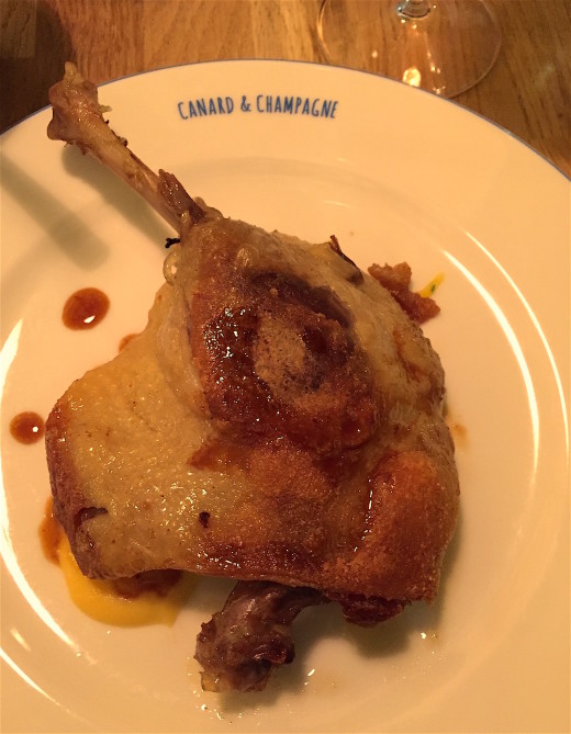 canard et champagne - confit de canard @alec lobrano