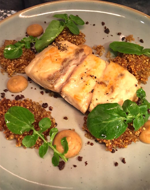 Champeaux - croaker with quinoa @Alexander Lobrano