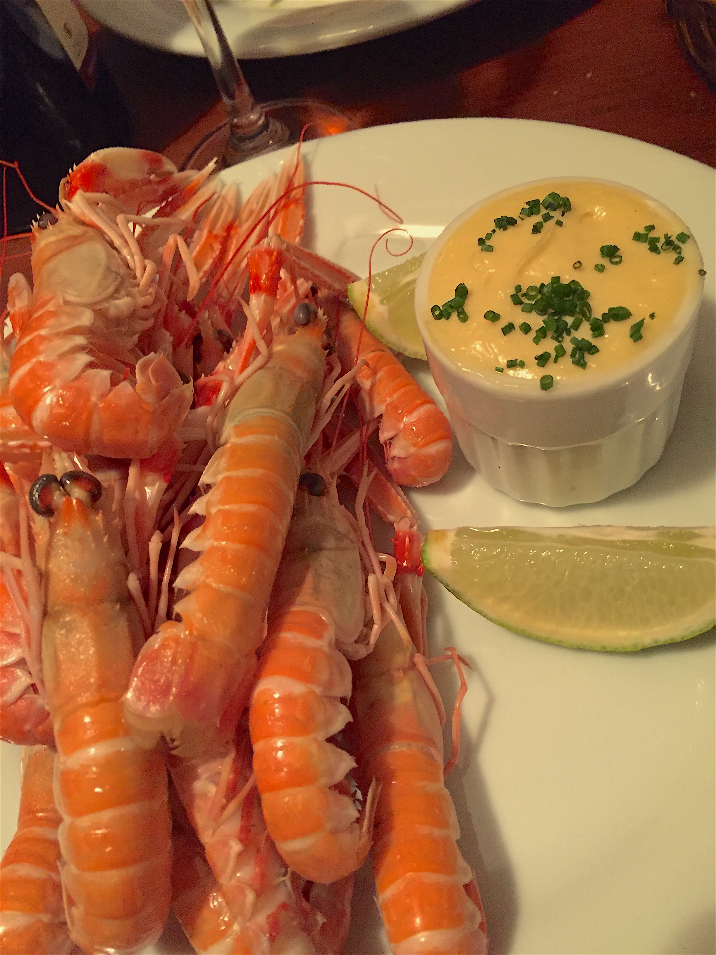 Les Arlots - Langoustines @Alexander Lobrano