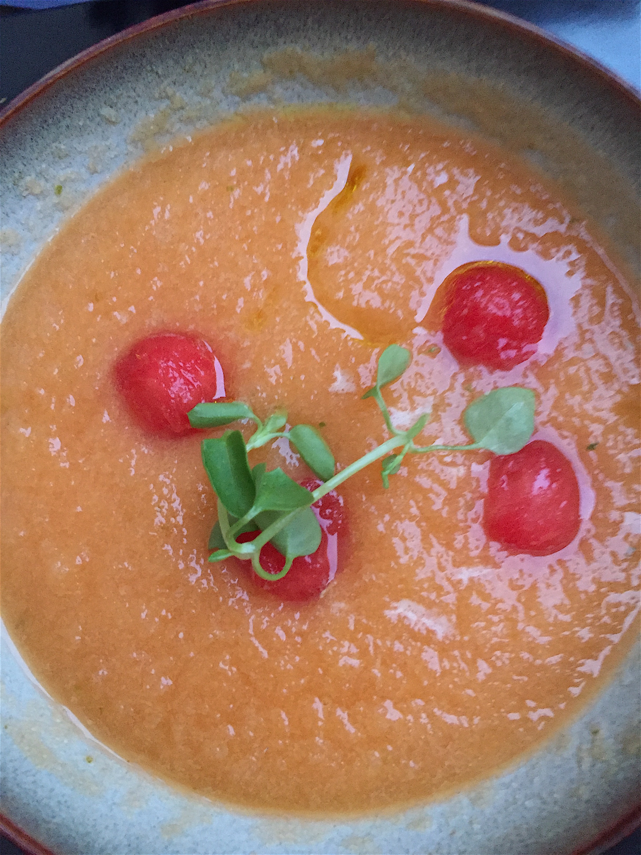Le Camondo - Two melon soup @Alec Lobrano