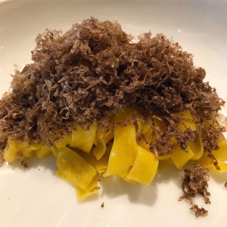 Comice, Paris - Fettuccine with saved truffles@Alexander Lobrano