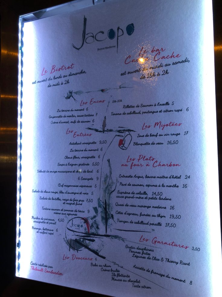 Jacopo - menu@Alexander Lobrano