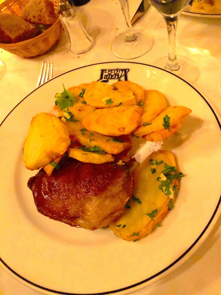 Le Petit Lutetia - confit de canard @Alexander Lobrano