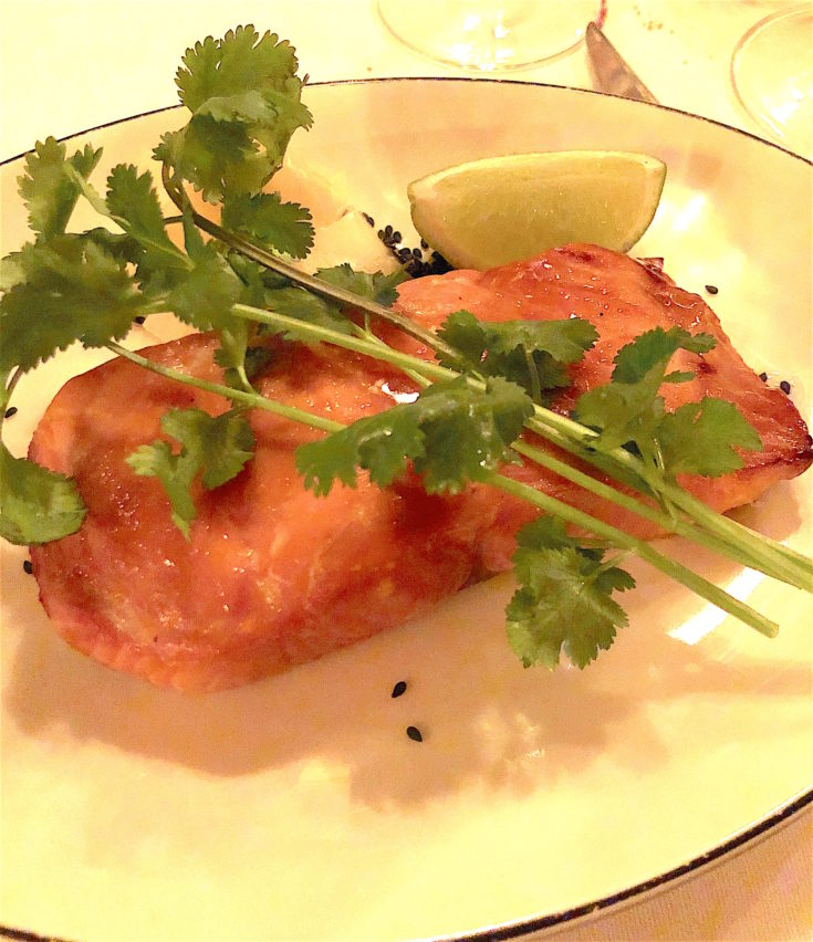 Le Petit Lutetia - marinated salmon @Alexander Lobrano