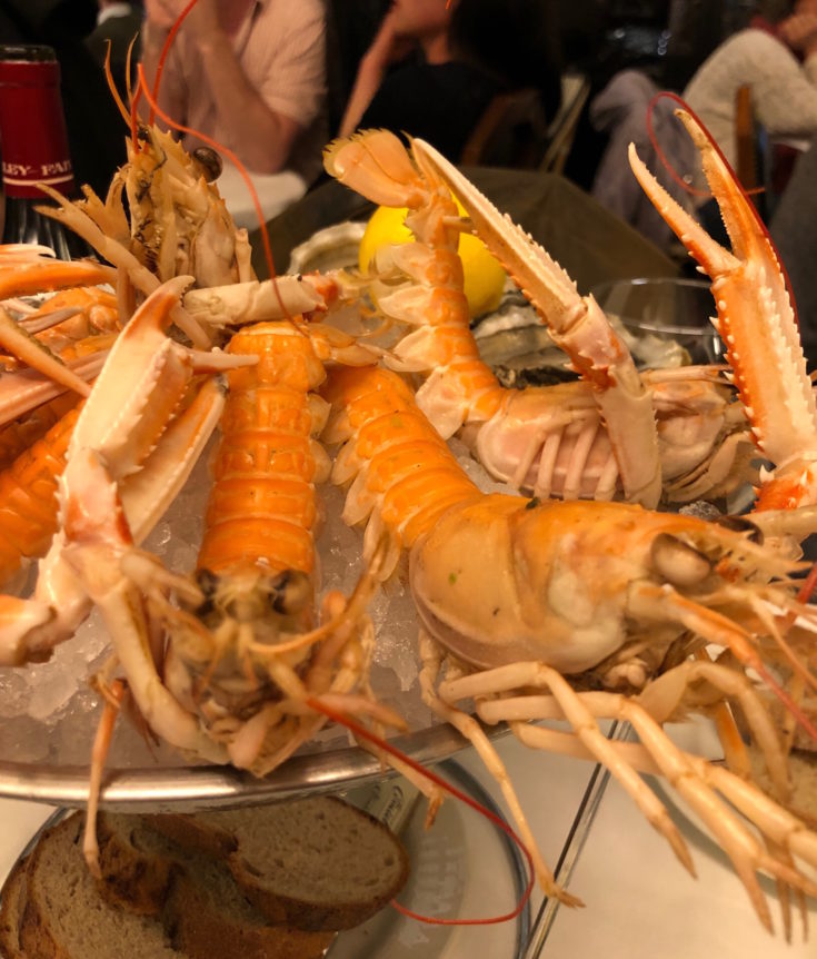 Le Vaudeville - Langoustines @ Alexander Lobrano