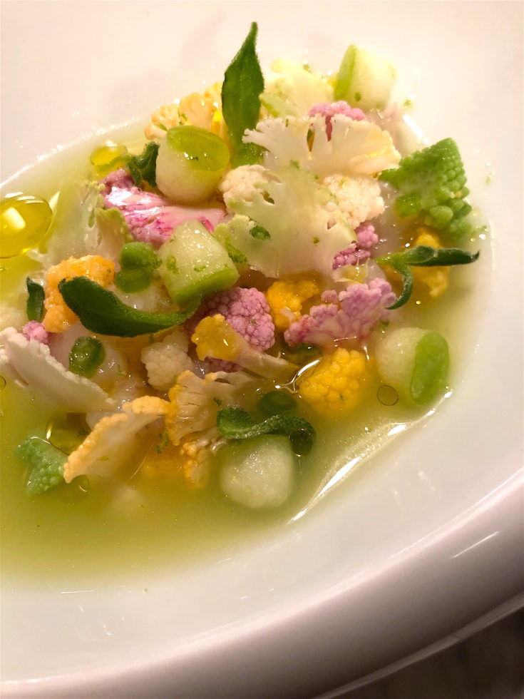 Virtus - Scallop ceviche with cauliflower