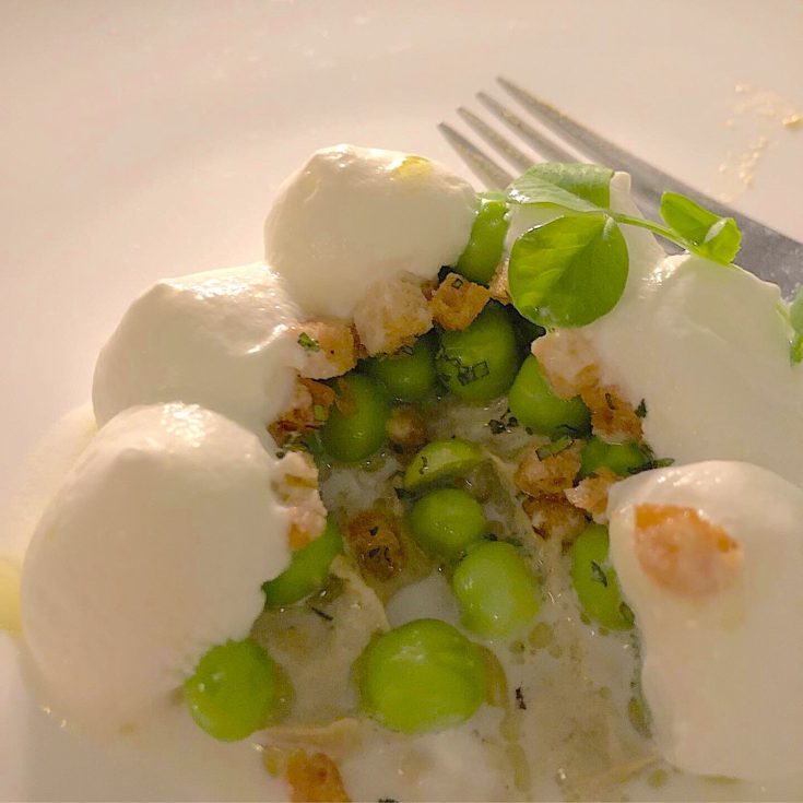 Frevo - Peas and coconut cream @Alexander Lobrano