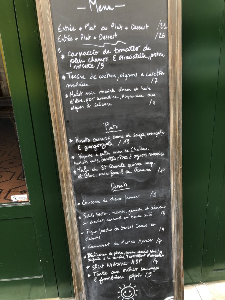 Fondation Louis Vuitton Restaurant Menu