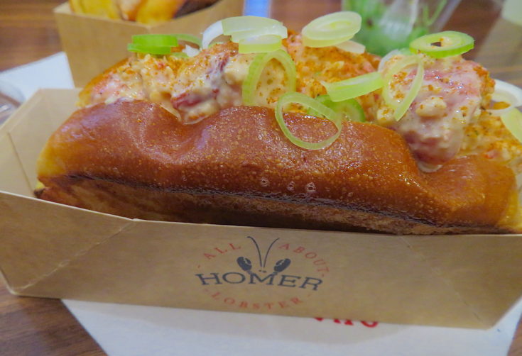 Lobster roll from Homer @Alexander Lobrano