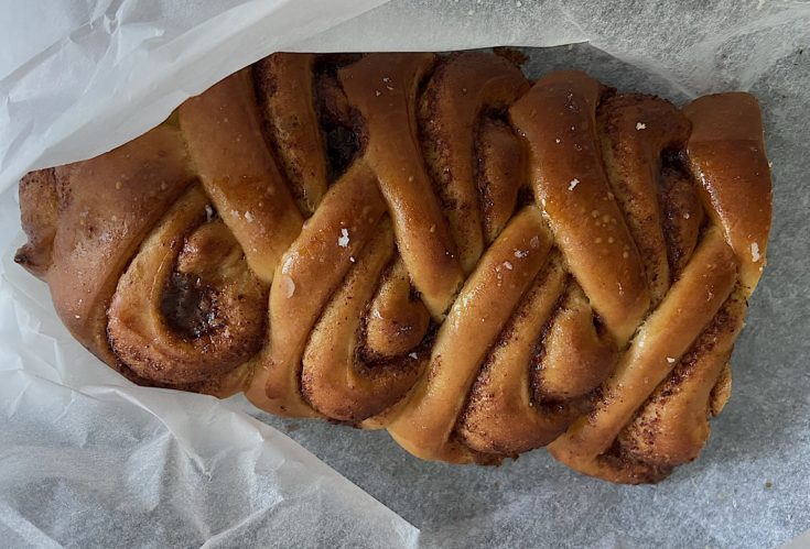 Cinnamon braid from Flying Circus bakery @Alexander Lobrano