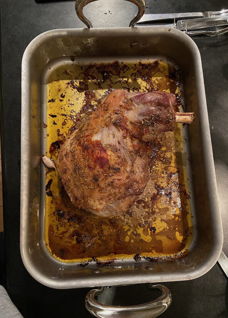 Harissa roasted shoulder of lamb from Maison Conquet @Alexander Lobrano