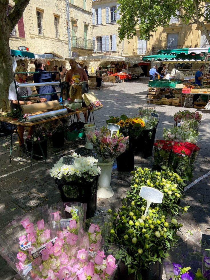 Market in Uzes @Alexander Lobrano