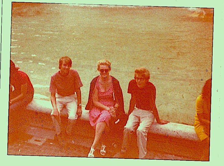 Mom at the Trevi Fountain @Alexander Lobrano