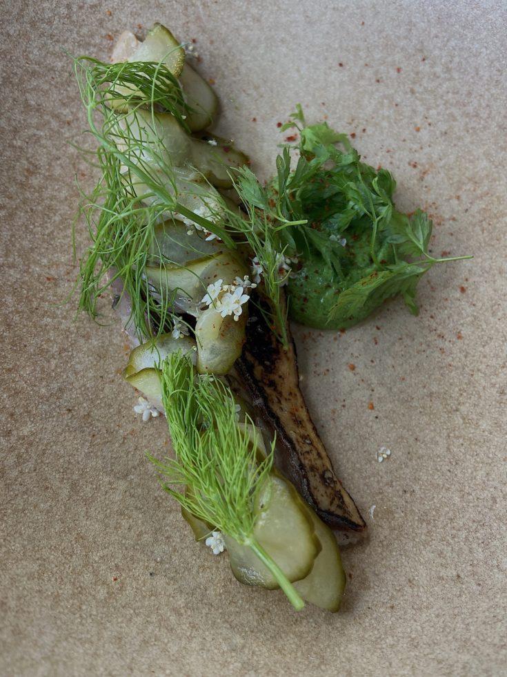 Liquide - smoked mackerel with herbs @Alexander Lo brano